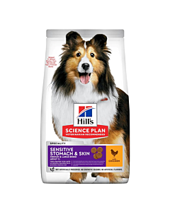 Hill's Science Plan Adult Sensitive Stomach & Skin Medium με Κοτόπουλο 2.5kg