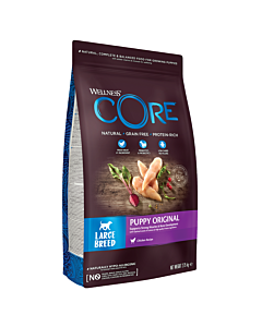 Wellness Core Puppy Large Breed Γαλοπούλα & Κοτόπουλο 10kg + 2kg Δώρο