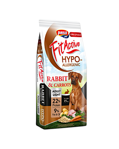 FitActive Adult Light Hypoallergenic Rabbit & Carrots 15kg