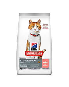 Hill's Science Plan Adult Sterilised Cat Σολομό 3kg (2kg +1kg Δώρο)