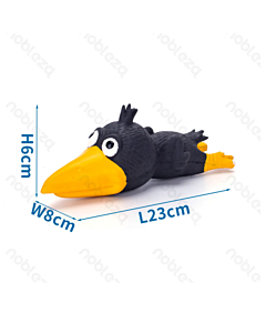 Nobleza Dog Sounding Bird 23x8x6cm Black
