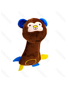 Nobleza Dog Plush Monkey Toy 23x13 cm Brown