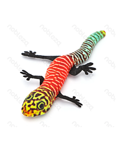 Nobleza Cat Small Gecko Toy με Catnip 16x9cm Κόκκινο