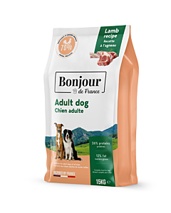 Bonjour Dog Adult Premium Regular Lamb 15kg