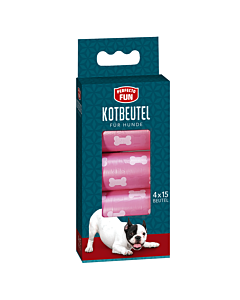 Perfecto Fun Fuchsia Waste Bags with Bone 4X15 pcs