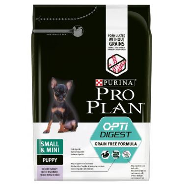 Pro Plan Puppy Small & Mini Sensitive Digestion Grain Free Γαλοπούλα