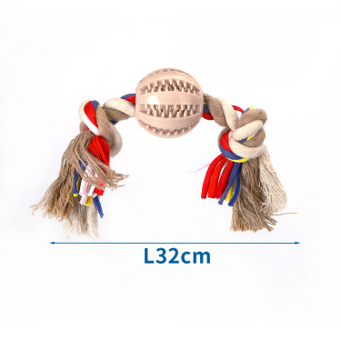 Nobleza Beige/Brown Cotton Rope with Ball