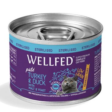 Wellfed Hairball Sterilised Turkey & Duck