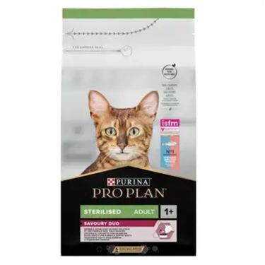 Pro Plan Cat Adult Sterilised Savoury Duo με Μπακαλιάρο και Πέστροφα