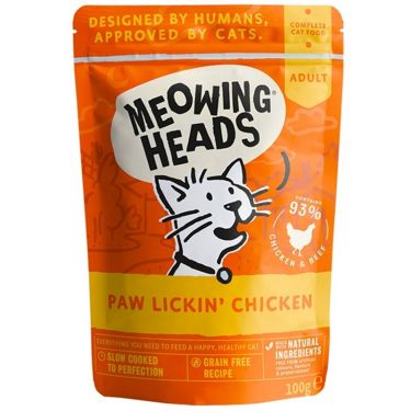 Meowing Heads ''Paw Lickin’ Chicken'' Pouch