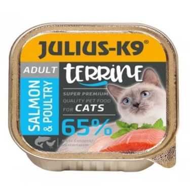 Julius-K9 Cat Πατέ Adult με Σολωμό & Πουλερικά