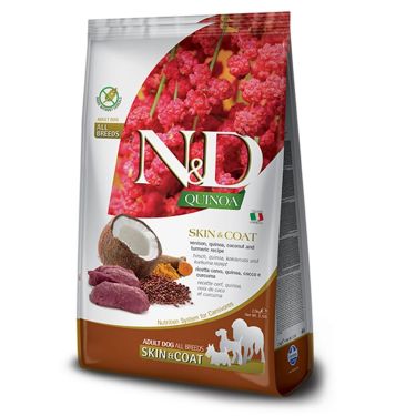 N&D Quinoa Grain Free ''Skin & Coat'' Venison Adult Dog All Breeds