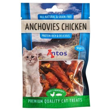 Antos Cat Treats Γαύρος & Κοτόπουλο