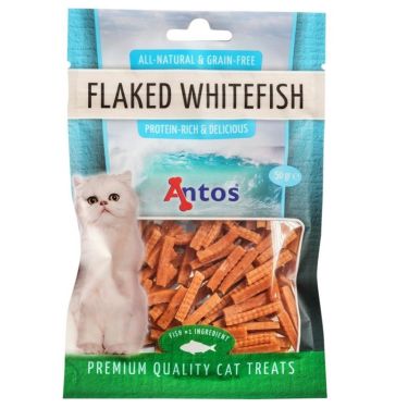 Antos Cat Treats Flaked Whitefish