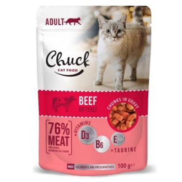 Chuck Pouches Adult Cat Beef