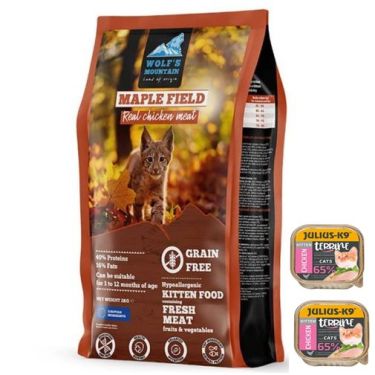 Wolf's Mountain Cat Kitten Maple Field Grain Free