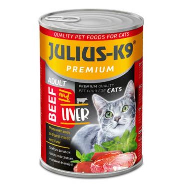 Julius-K9 Adult Cat Κομμάτια Μοσχαριού & Συκωτιού σε Σάλτσα