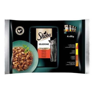 Sheba Multipack Selezione Επιλεγμένα Κρεατικά Σε Σάλτσα 4χ85gr