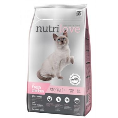 Nutrilove Steril 1+ Cat με Κοτόπουλο 