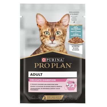 Proplan Adult Cat Delicate Digestion σε Σάλτσα 85gr