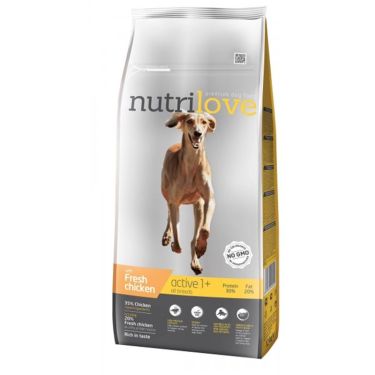 Nutrilove Premium Active 1+ All Breeds με Κοτόπουλο