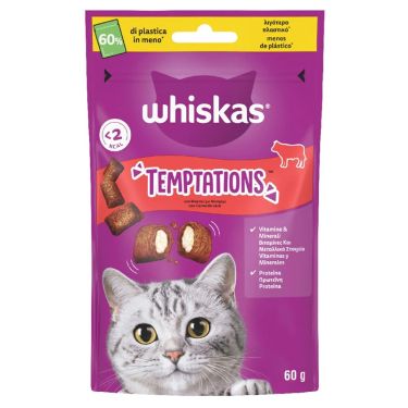 Whiskas Temptations Μοσχάρι