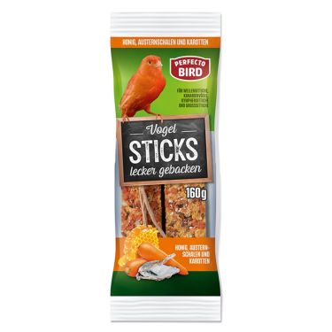 Perfecto Bird Sticks με μέλι, κέλυφος στρειδιών και καρότα 160g