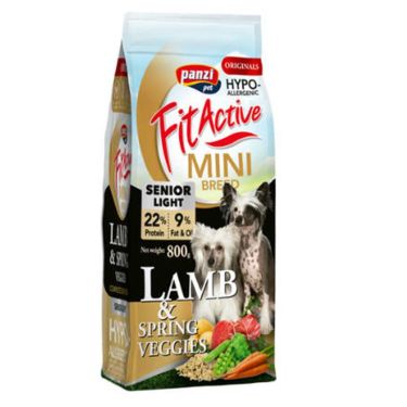 FitActive Senior/Light Mini Breed Dog Hypoallergenic with Lamb & Spring Veggies