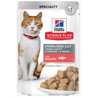 Hill's Science Plan Cat Young Adult Sterilised Φακελάκι 85gr
