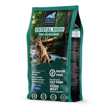 Wolf's Mountain Cat Sterilised Crystal Wood Grain Free