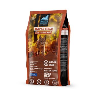 Wolf's Mountain Cat Kitten Maple Field Grain Free