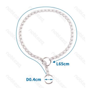 Nobleza Chain Collar Μονόχρωμο 65cm x 4mm