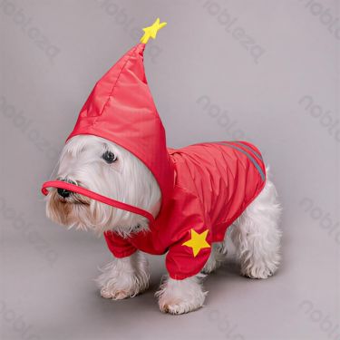 Nobleza Αδιάβροχο με Κουκούλα Ανακλαστική Λωρίδα και σχέδιο Αστέρι Medium