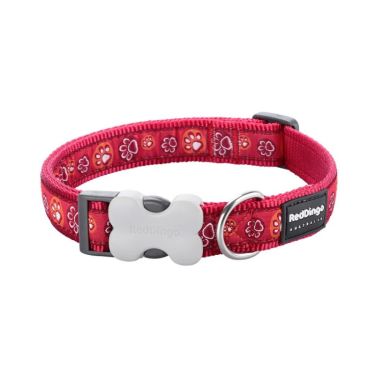 Red Dingo Περιλαίμιο Σκύλου Paw Impressions 20-32cm/1.2m 