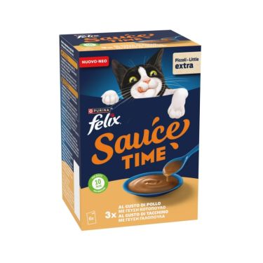 Purina Felix Sauce Time Πολυσυσκευασία σε σάλτσα 6x40gr