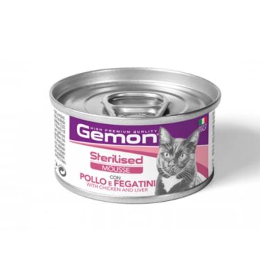 Gemon Cat Mousse Sterilised 85gr