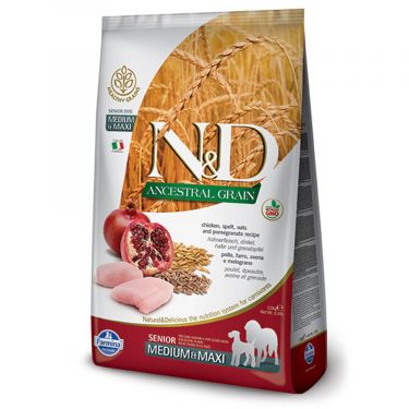 N&D Ancestral Low Grain Chicken & Pomegranate Senior Medium/Maxi