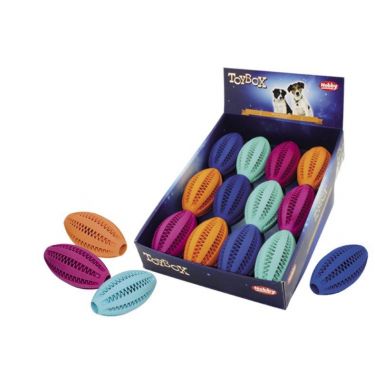 Nobby Display Rubber toy Rugby Dental Fun