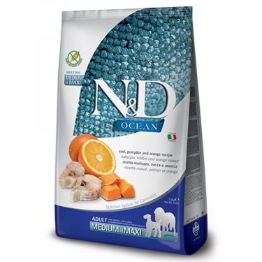 N&D Ocean Grain Free Pumpkin Codfish & Orange Adult Medium/Maxi