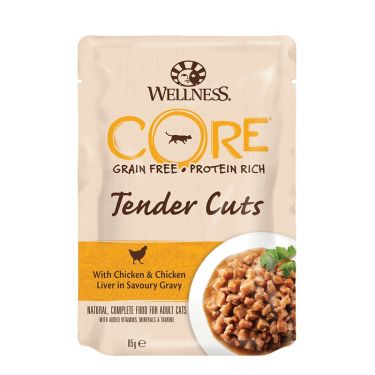 Wellness Core Cat Φακελάκι Tender Cuts Fillets 85gr