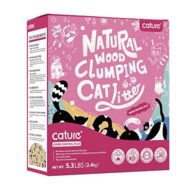 Cature Wood Clumping Cat Litter Odor Controlplus 