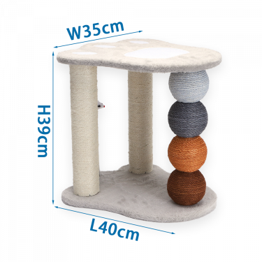 Nobleza Four-Colour Cat Tree with Footprint