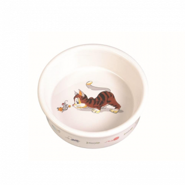 Trixie Ceramic Bowl Cat Mouse 4007