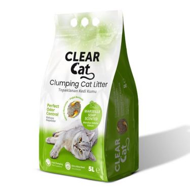 Clear Cat Marseille Soap Clumping