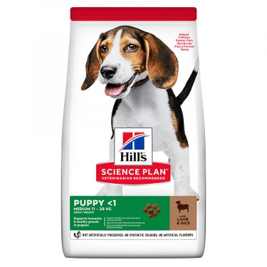 Hill's Science Plan Puppy Medium με Αρνί & Ρύζι
