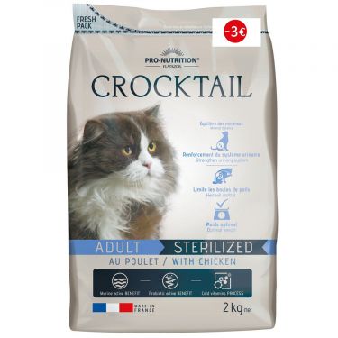 Flatazor Crocktail Cat Αdult Sterilized  Κοτόπουλο