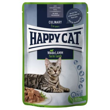 Happy Cat Meat In Sauce Adult/Sterilised Αρνί 
