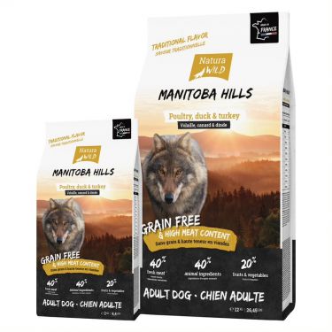 Natura Wild Adult Dog Grain Free "Manitoba Hills"με Πουλερικά, Πάπια & Γαλοπούλα