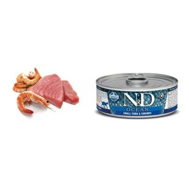N&D Cat Ocean Small Tuna & Shrimp Wet Food