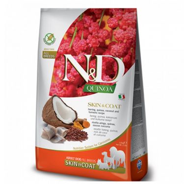 N&D Quinoa Grain Free ''Skin & Coat'' Quail Adult Dog All Breeds